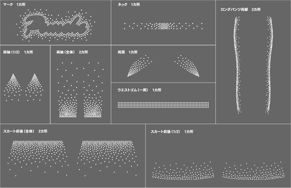 ラインストーン配置例＋価格