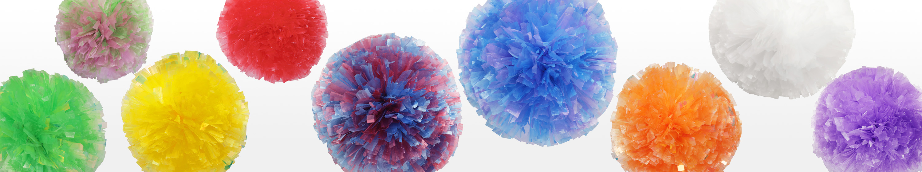 センターグリップ付きのダンスポンポン