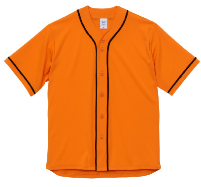ベースボールシャツ　オレンジ・ブラック