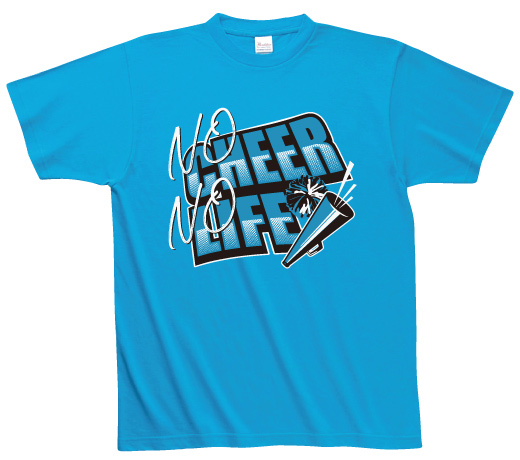 Tシャツ・全胸2色プリント例