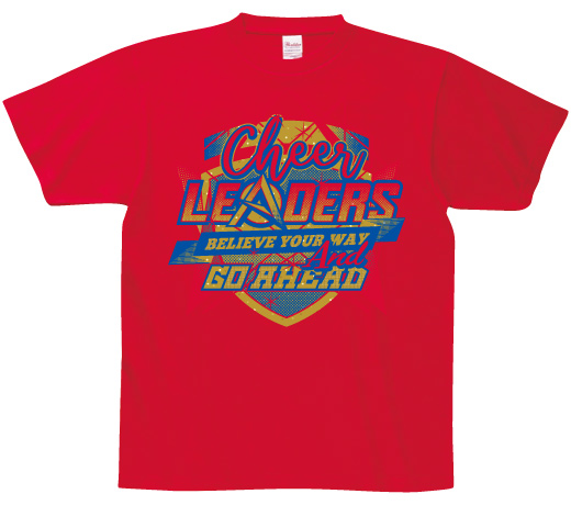 Tシャツ・全胸2色プリント例