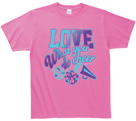 Tシャツ・全胸2色プリント例