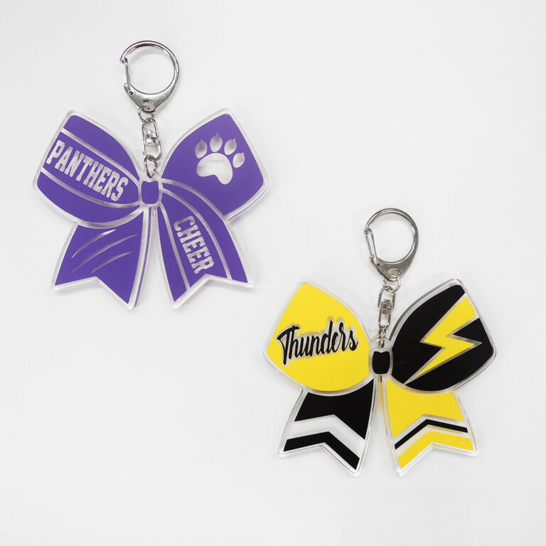 オーダーアクリルリボンキーホルダー