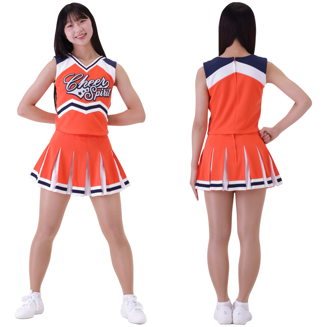 [数回使用]チアクラブ　ユニフォーム上下L リボン Cheer Club チアクラブ ユニフォーム 上下S リボン付 - メルカリ
