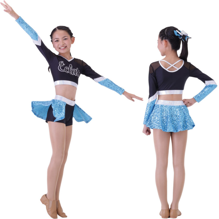 L-TOP-264 / L-SK-226（Mメタリック生地・スパンコール生地使用）｜POMCHEダンスウェア