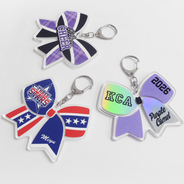 オーダーアクリルリボンキーホルダー